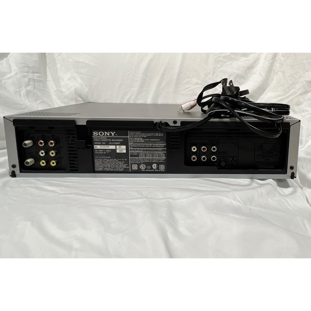 Sony SLV-D300P DVD Player VCR Player Combo Silver (No Remote) Tested Works - Picture 14 of 14
